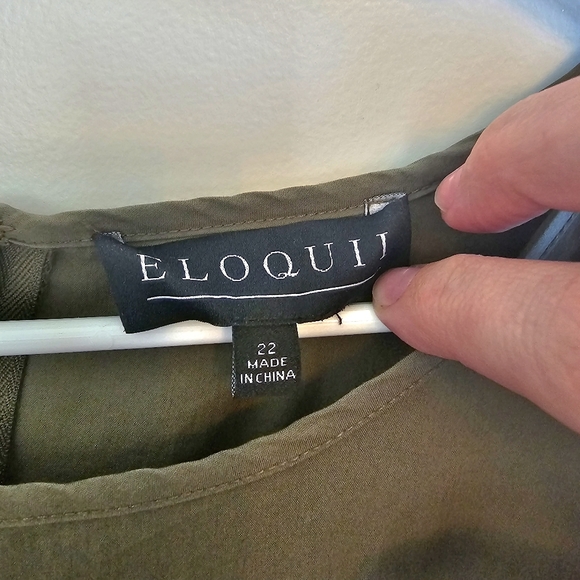 Eloquii Flutter Sleeve Fit and Flare Dress - Picture 6 of 7